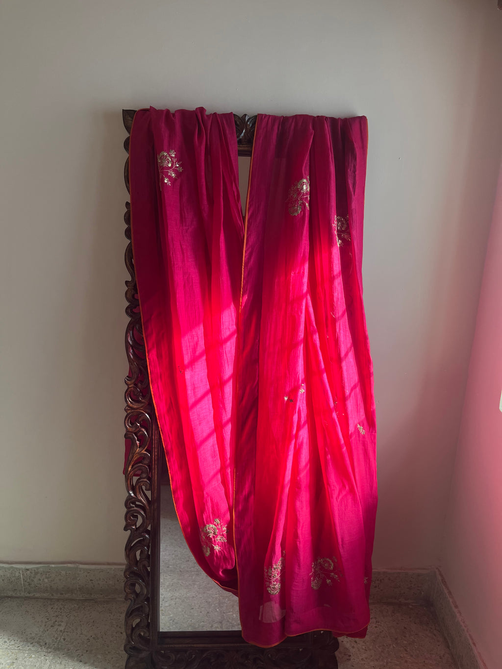 Rani chanderi saree