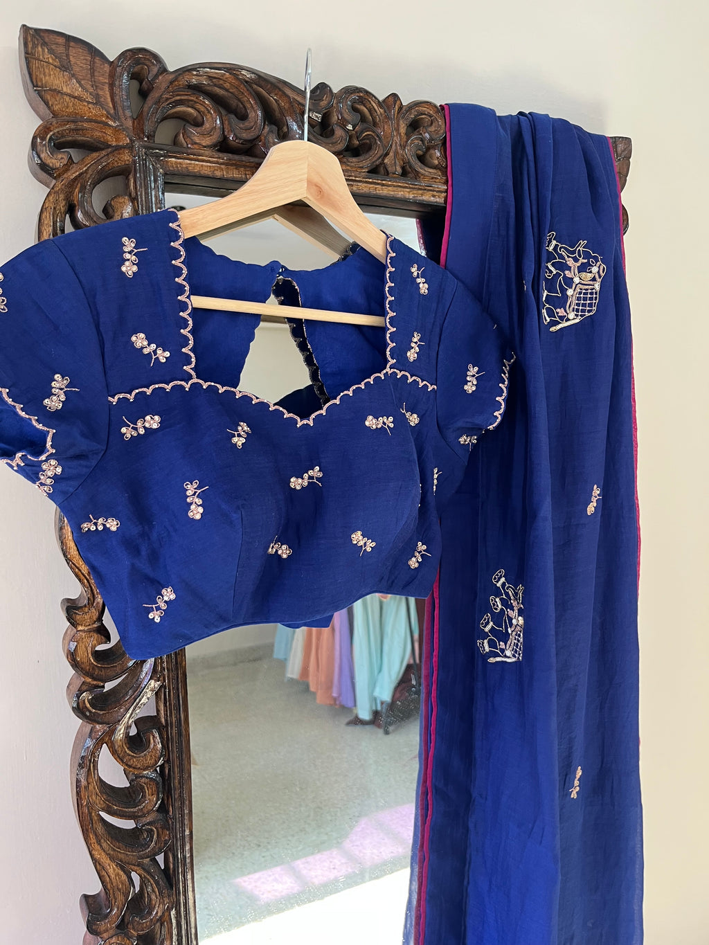Gaja neela saree
