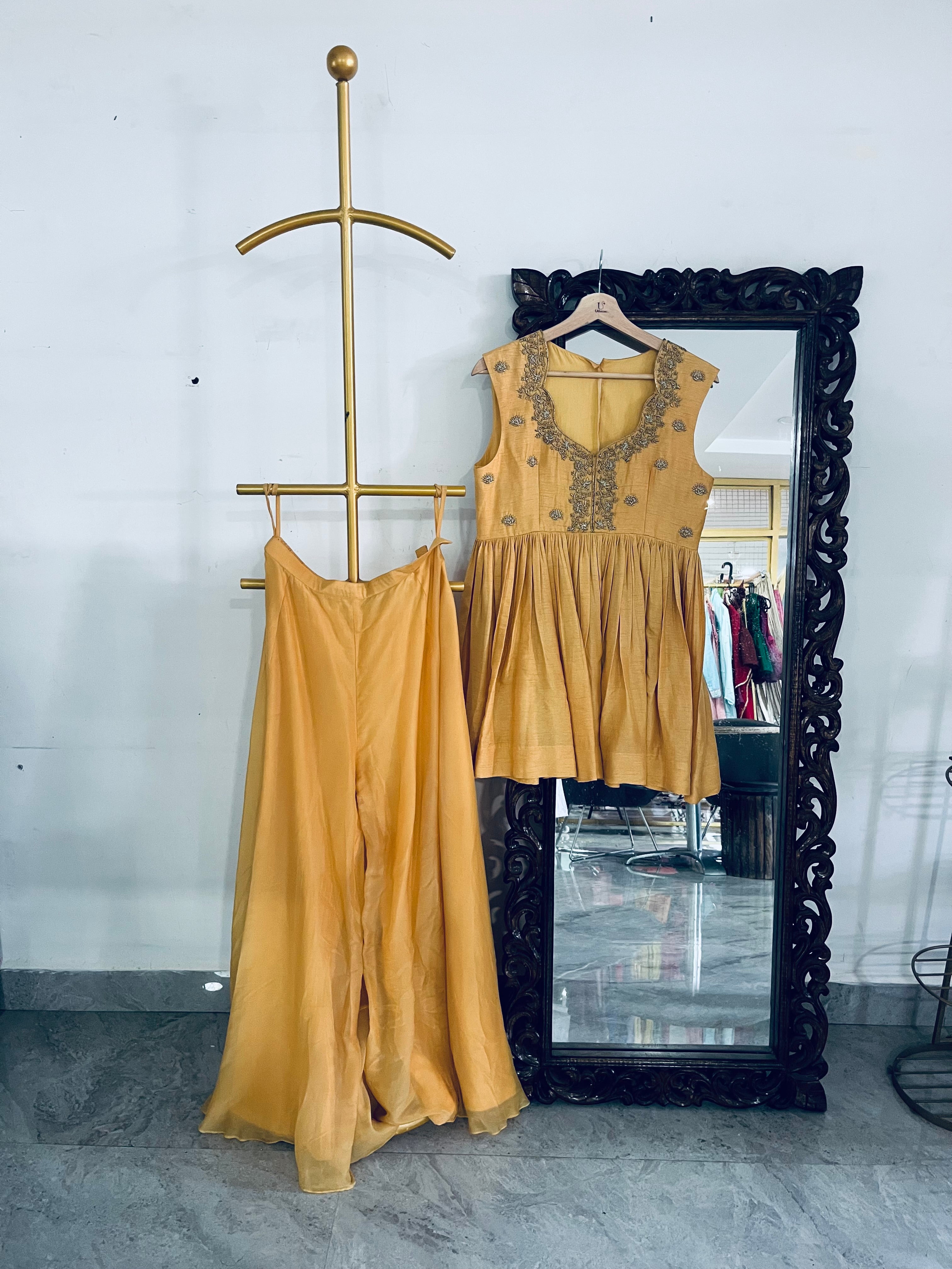 Haldhi sharara set