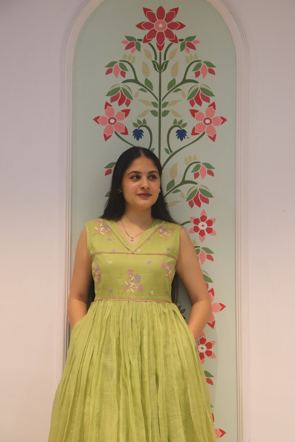 Sage Bloom Kota Dress