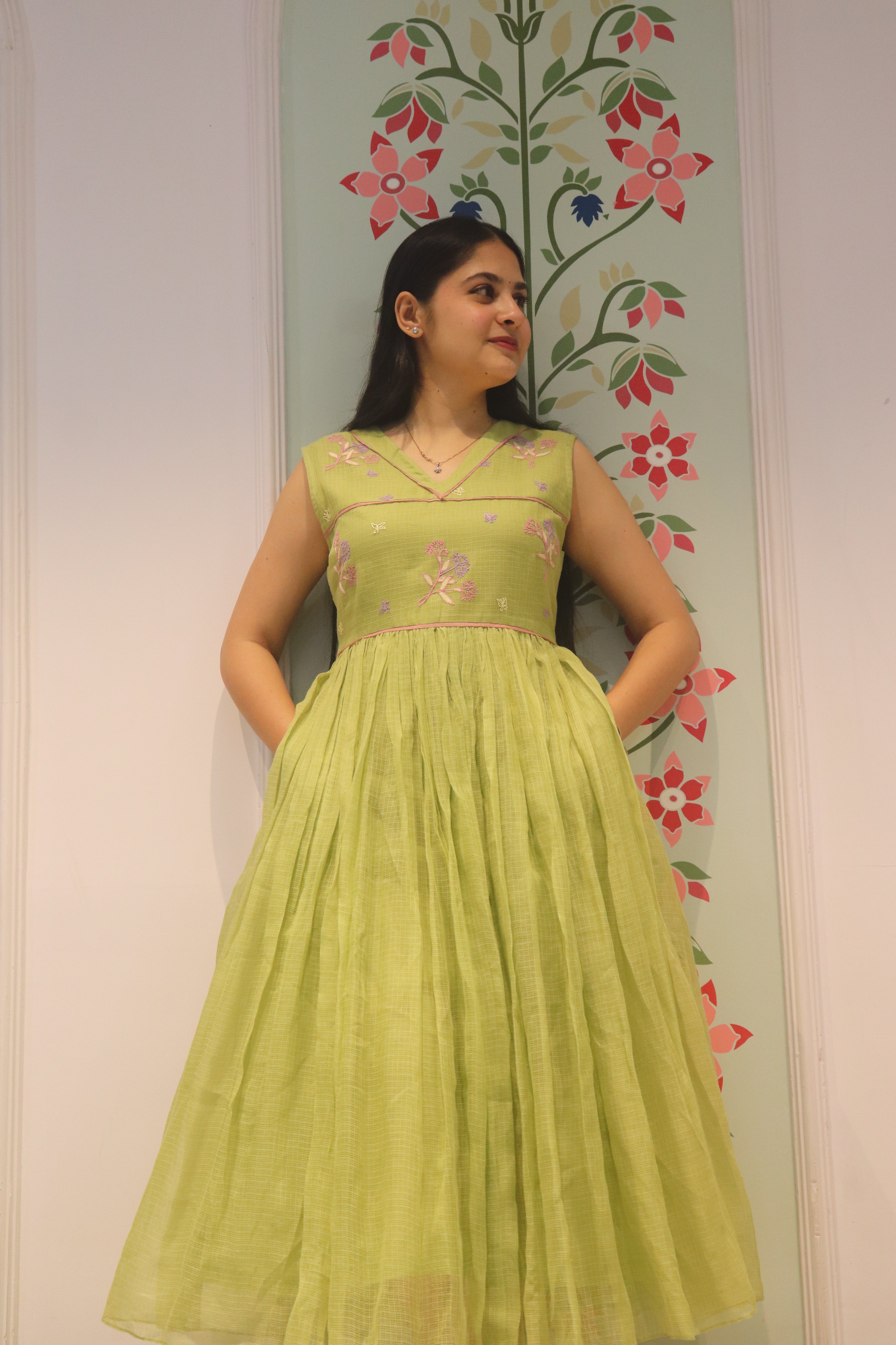 Sage Bloom Kota Dress