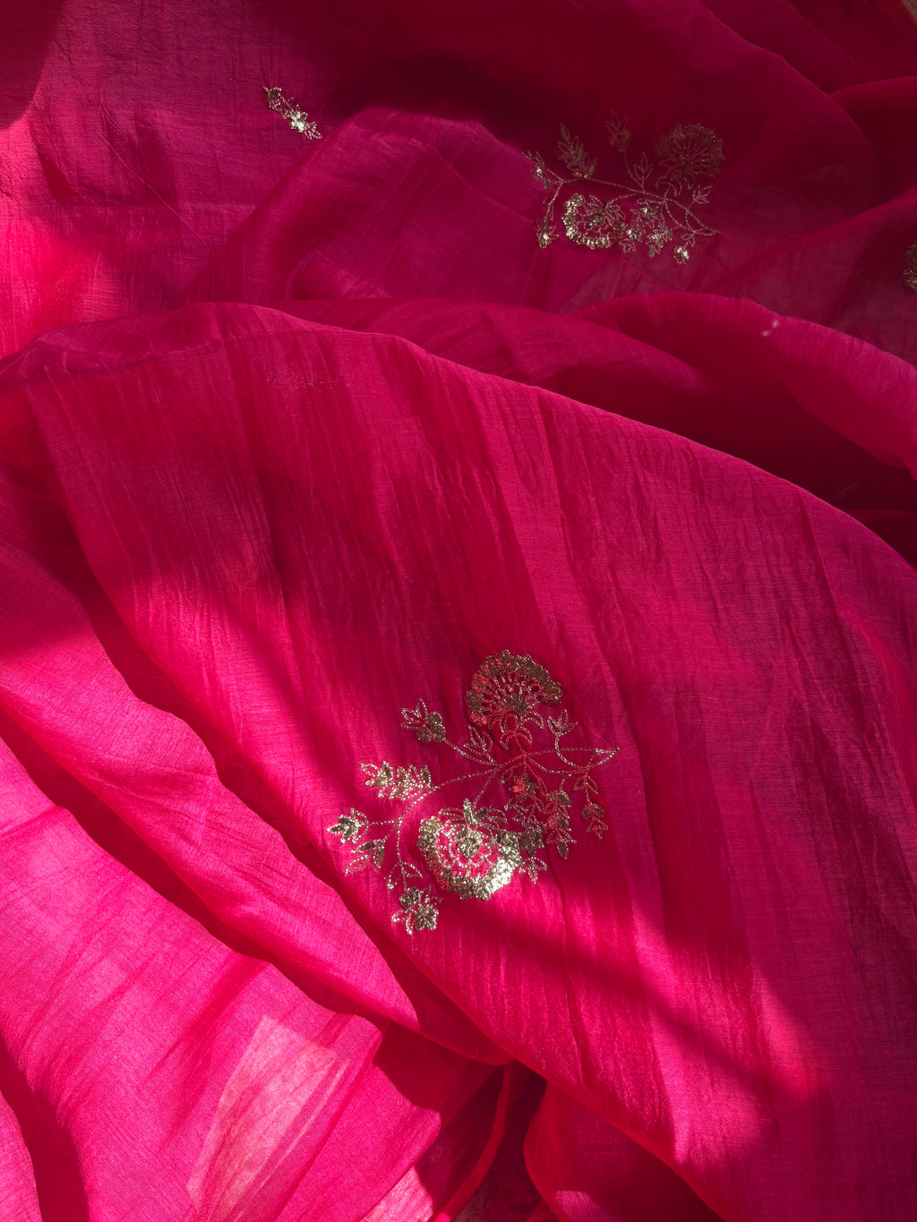 Rani chanderi saree