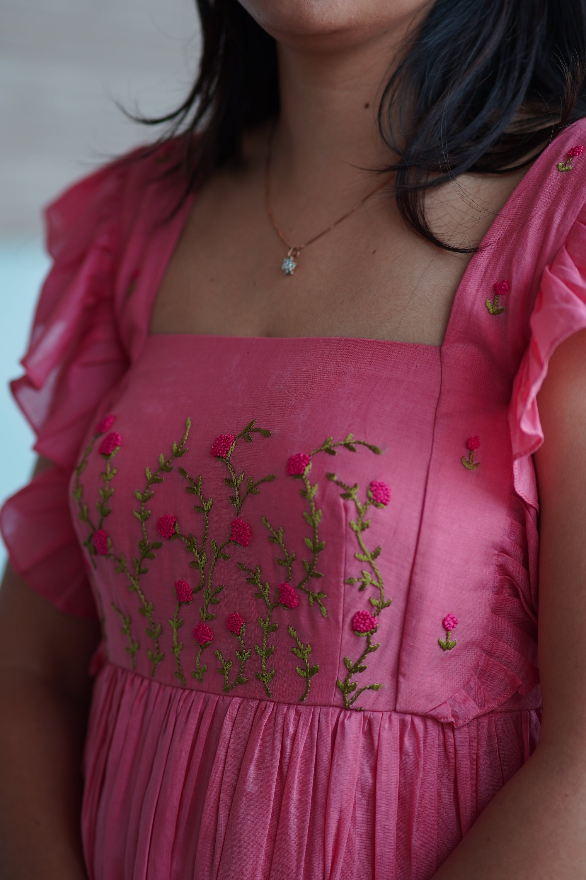 Raspberry Mull dress