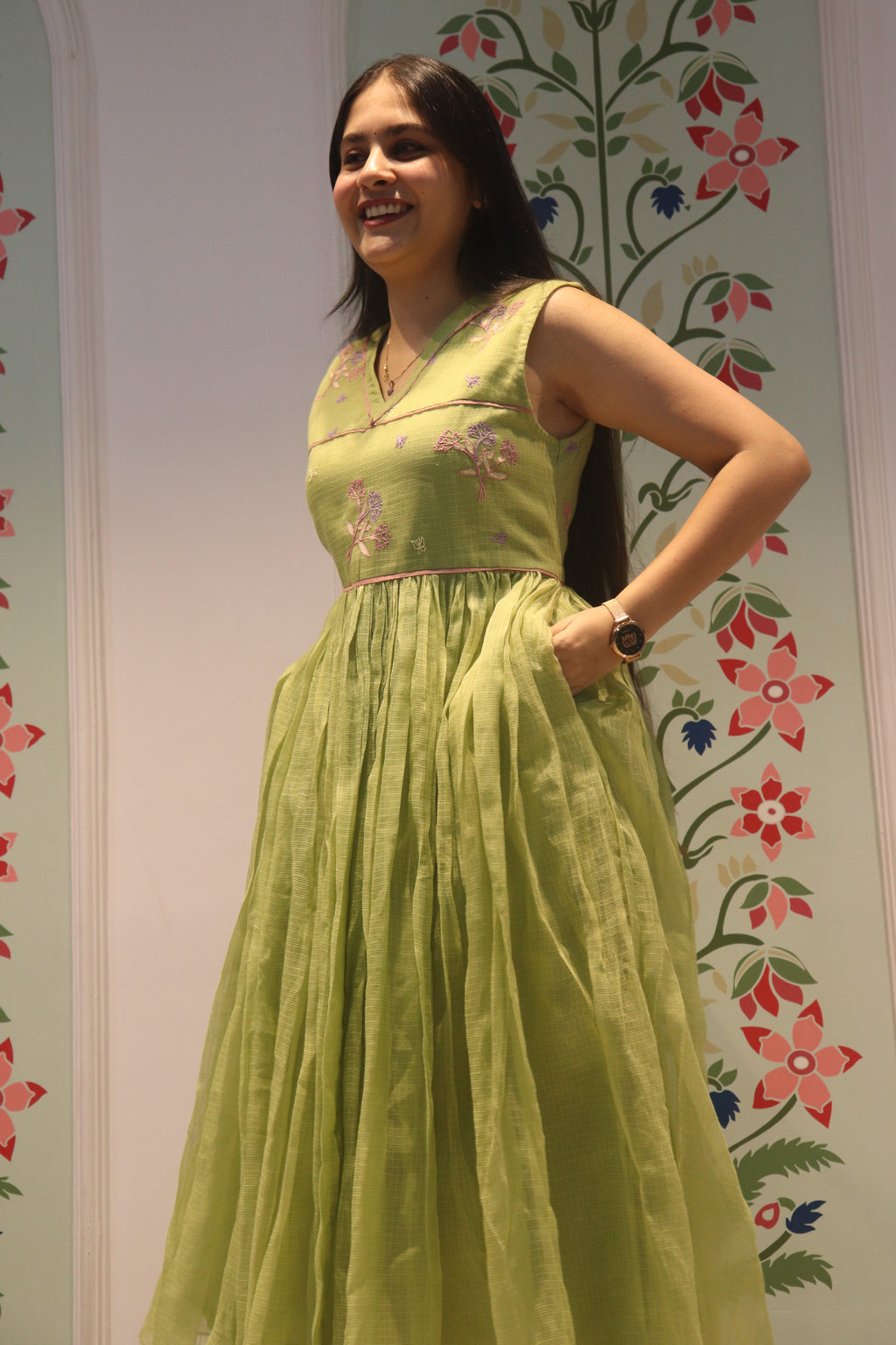 Sage Bloom Kota Dress