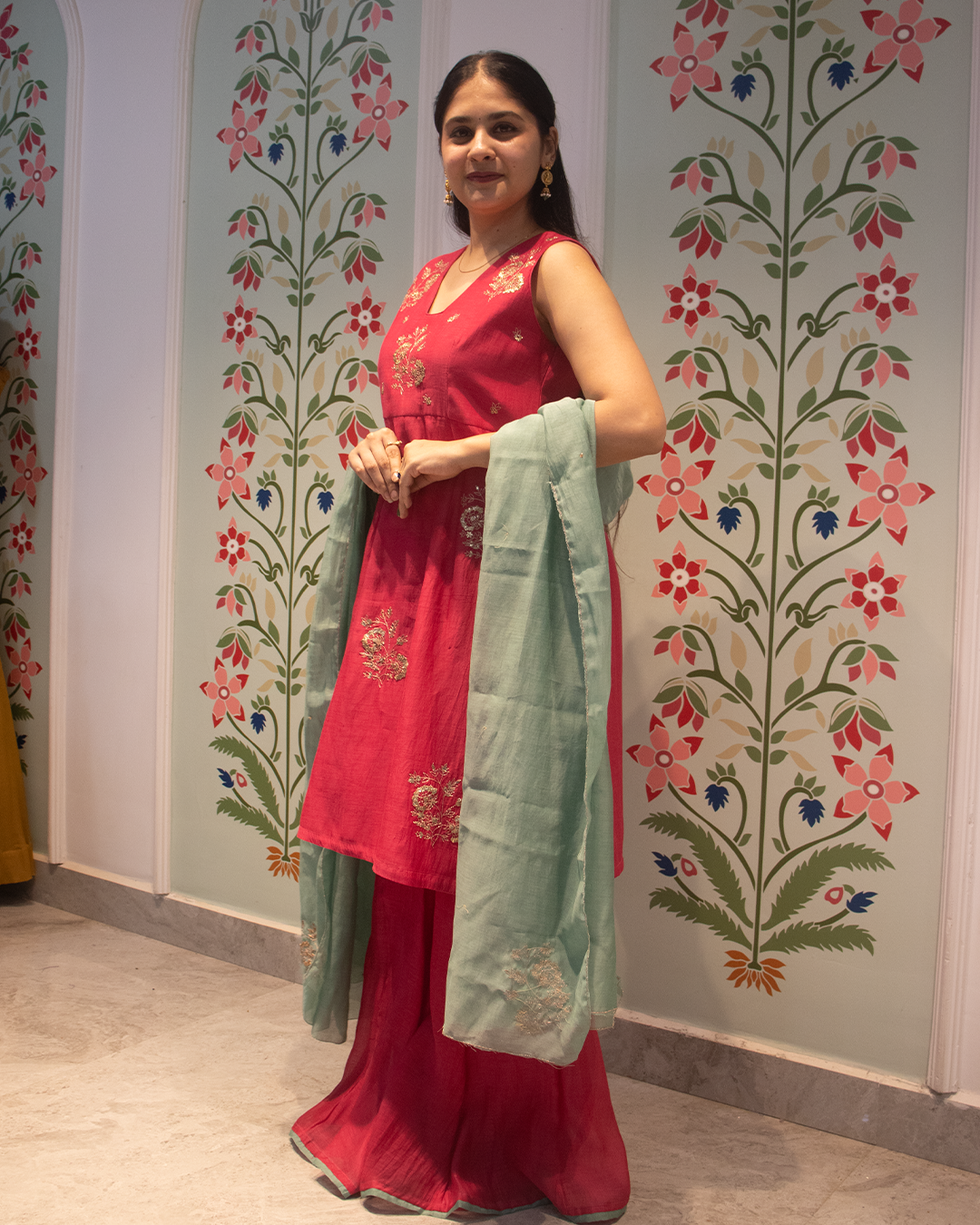 Meher Chanderi Suit Set