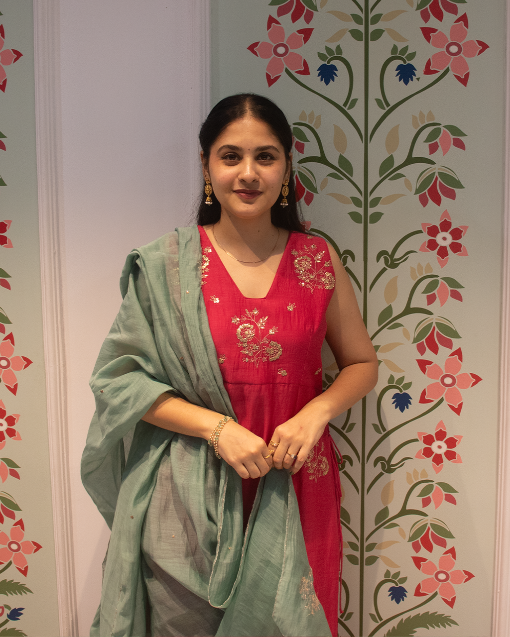 Meher Chanderi Suit Set