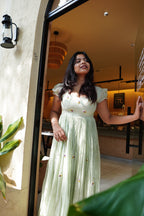 Myra Pistachio Dress