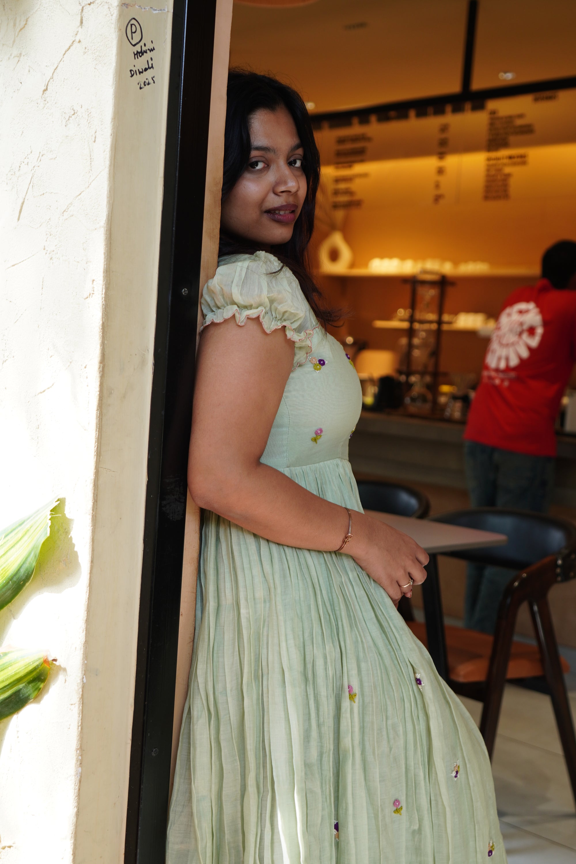 Myra Pistachio Dress