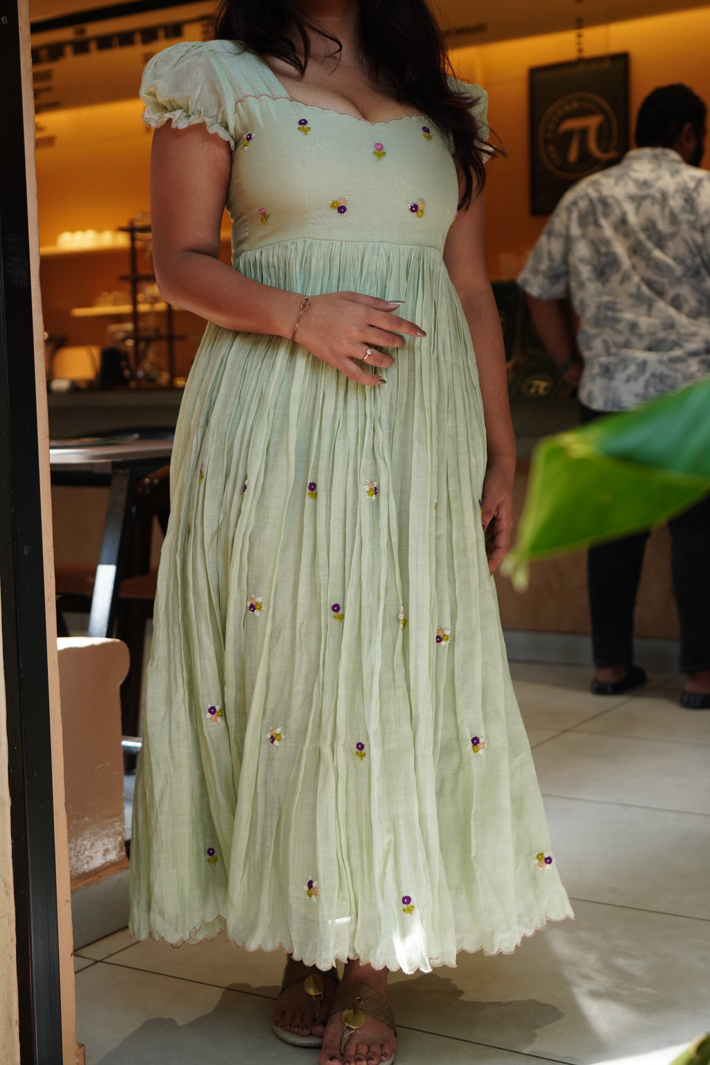 Myra Pistachio Dress