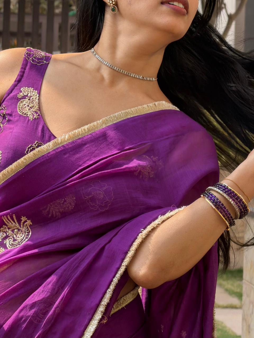 Mayuri chanderi saree