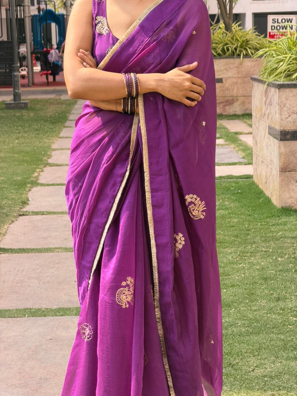 Mayuri chanderi saree