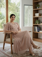 Elysian Blush Flutter Dress