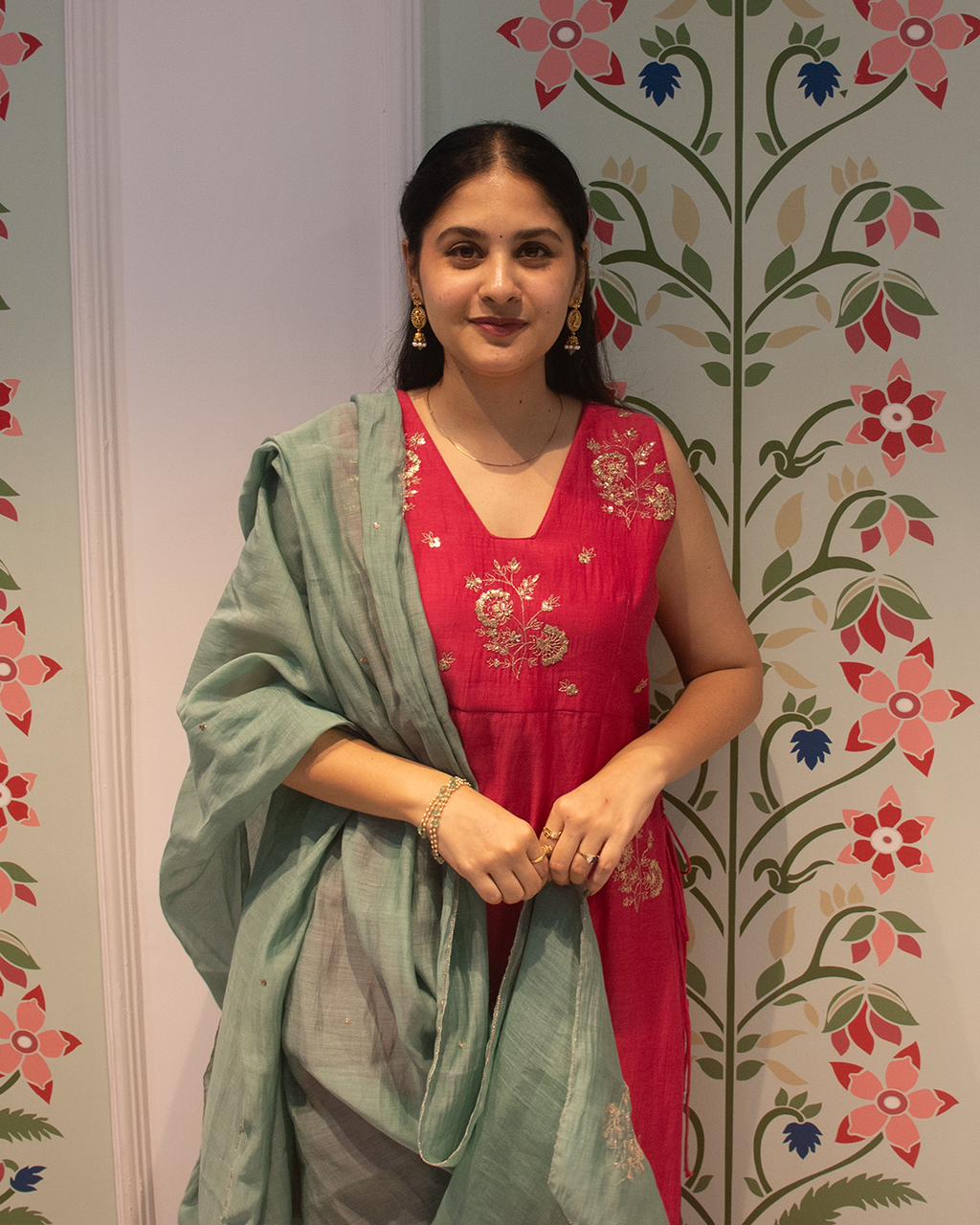 Meher Chanderi Suit Set