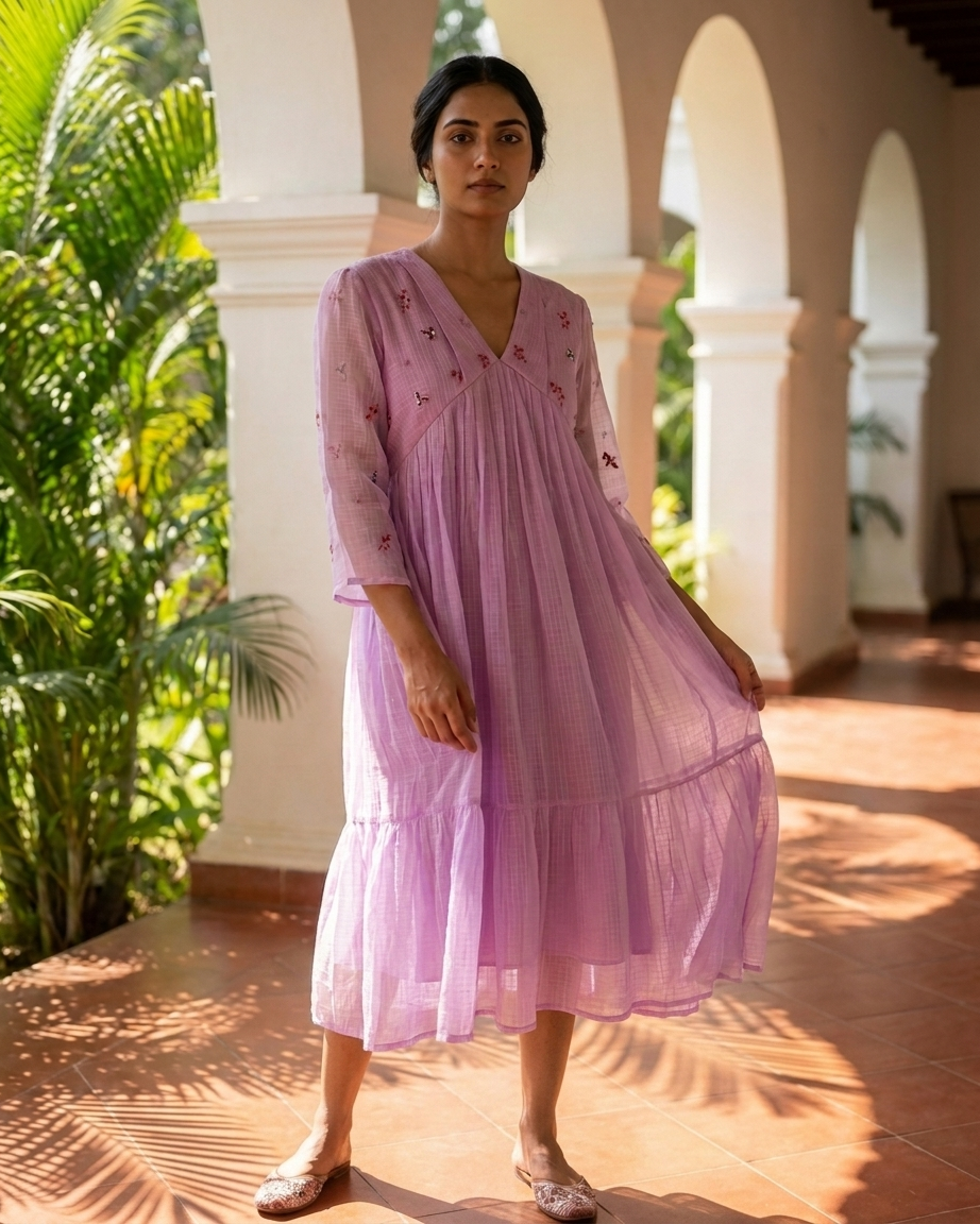 Lilac whisper dress